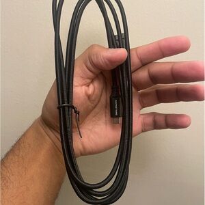 Black USB-C Charging Cable (Laptop, Computer, Phone, & etc)